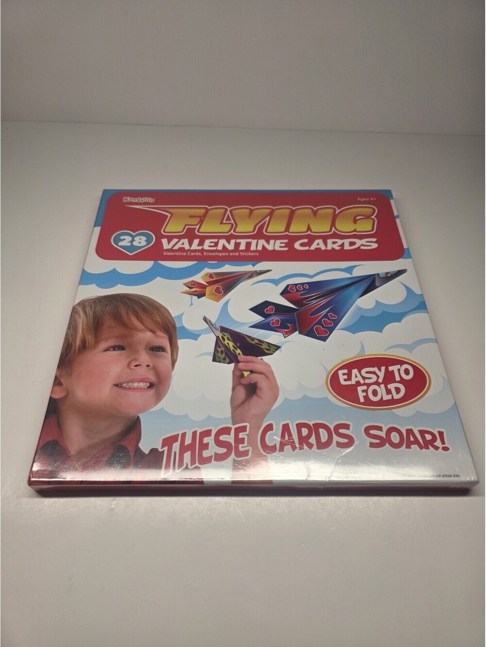 Flying Valentines Day Cards 28 Paper Airplanes Love Notes Kids Sealed USA Made